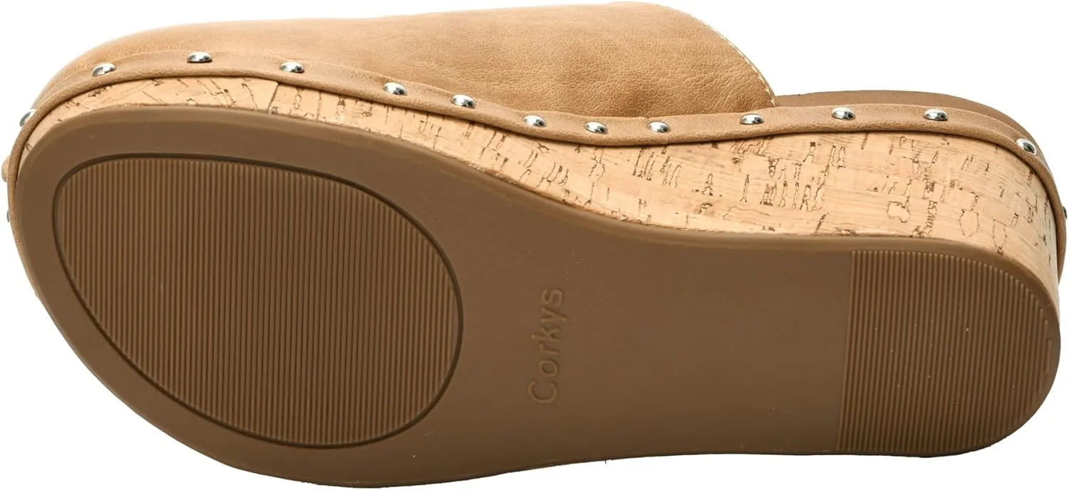 Corkys Footwear Women's Marley EVA Foam Platform Slip On 2.50 Inch Wedge Light Weight Cushioned Insole Sandals