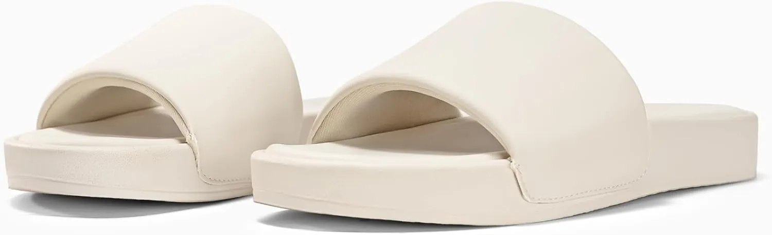 Coutgo Womens Platform Slide Sandals Comfortable Open Toe Slippers Slip On Summer Beach Shoes