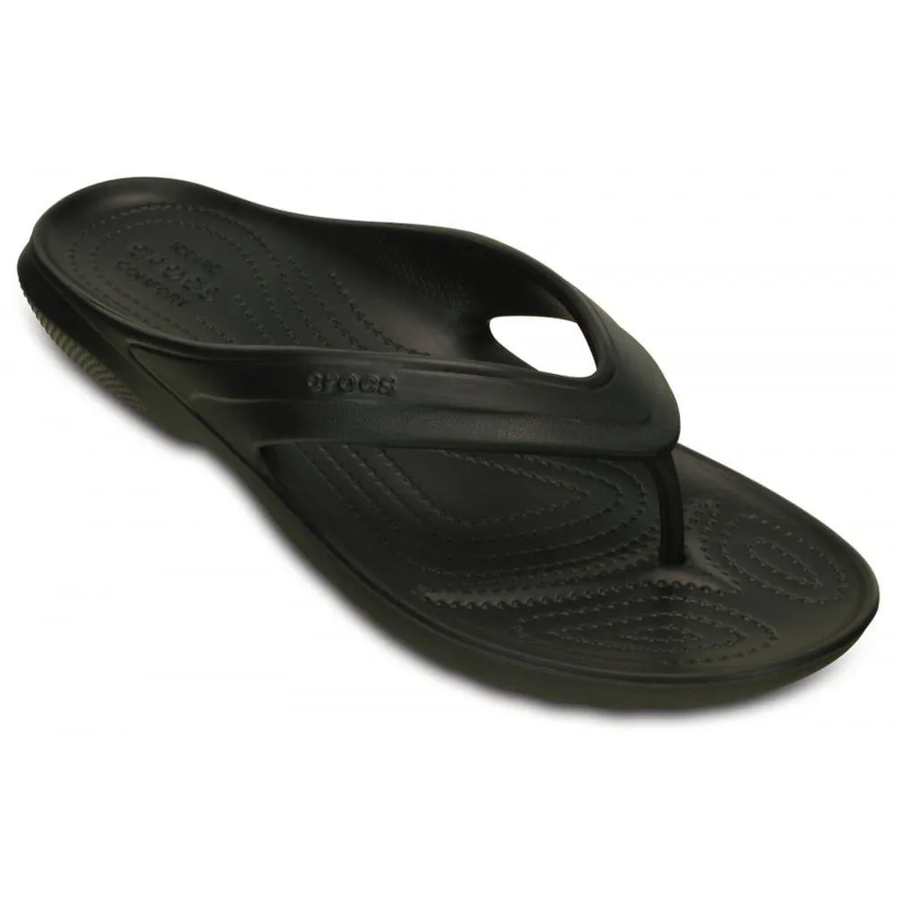 Crocs Classic Flip Black Thong Sandals
