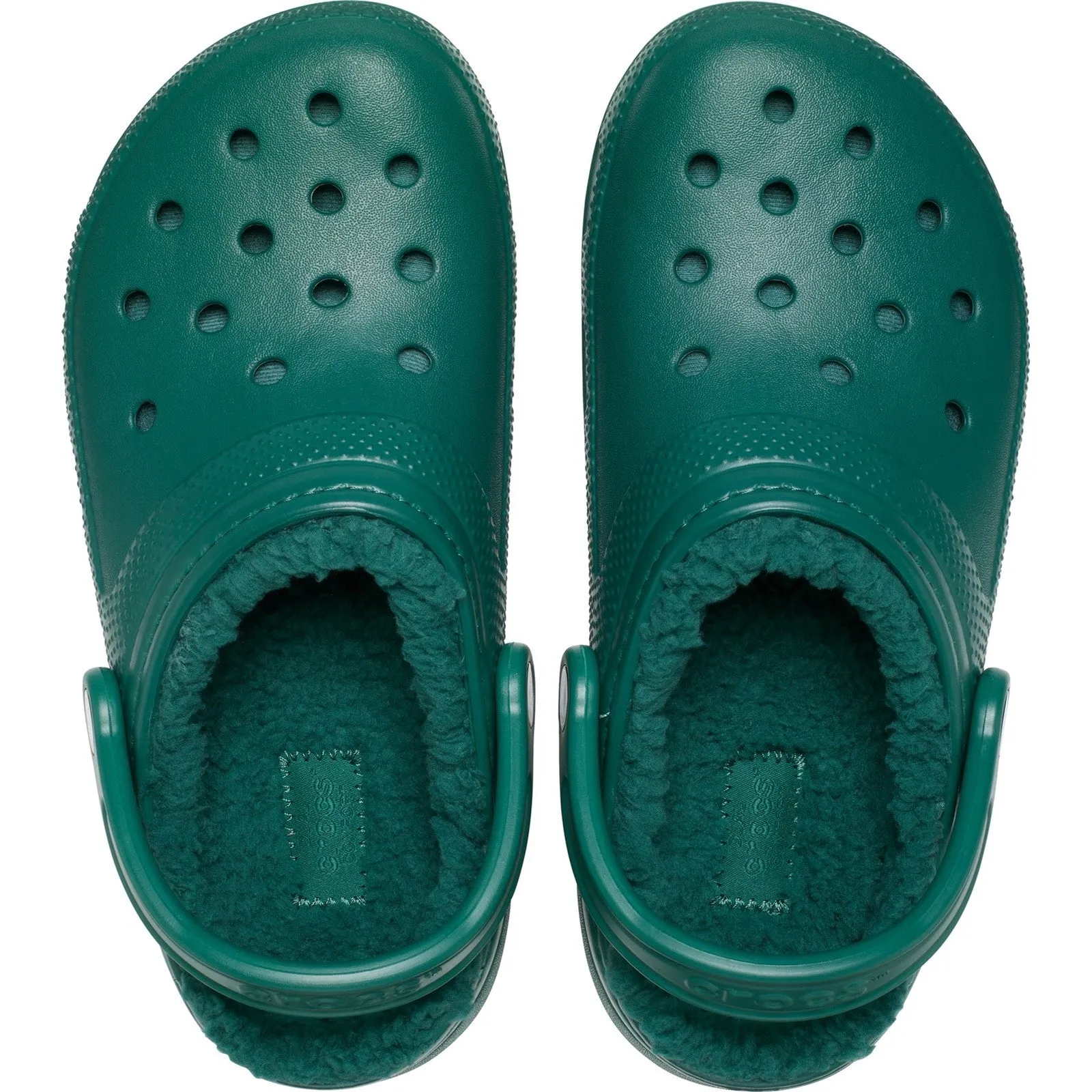 Crocs Classic Lined Clog Classic Ladies Slippers Emerald