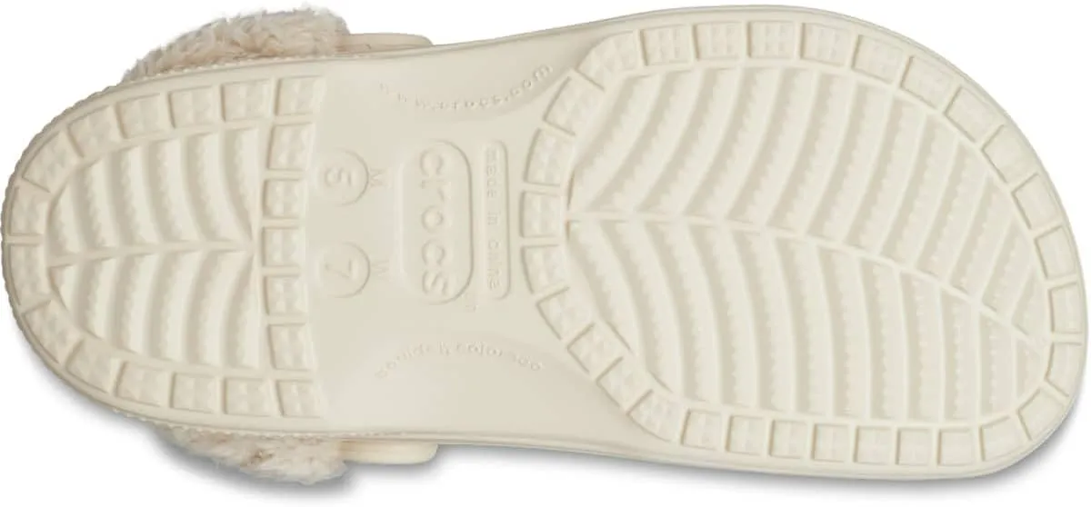 Crocs Unisex-Adult Baya Lined Fuzz Strap Clogs
