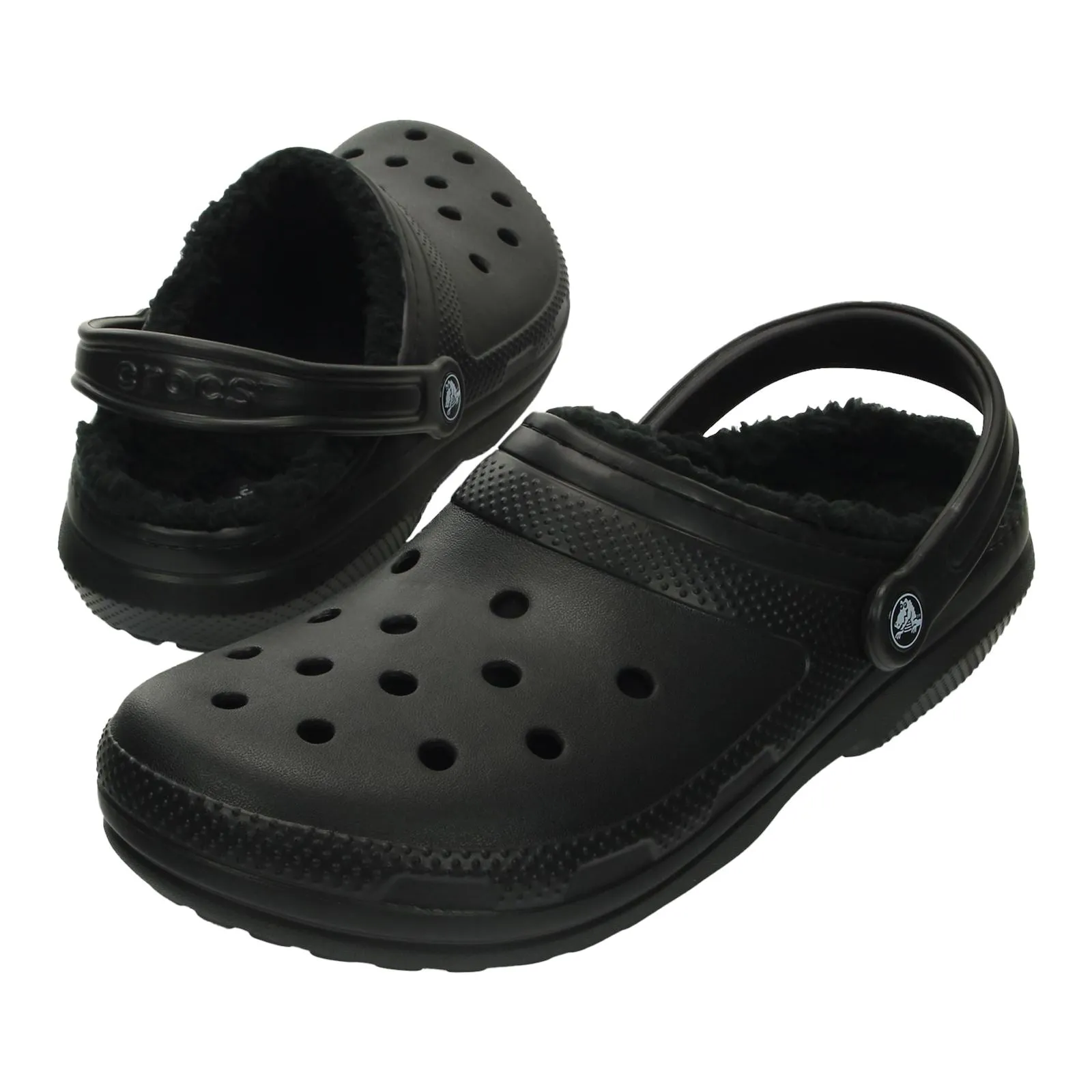 Crocs Unisex Classic Lined Clog in Black
