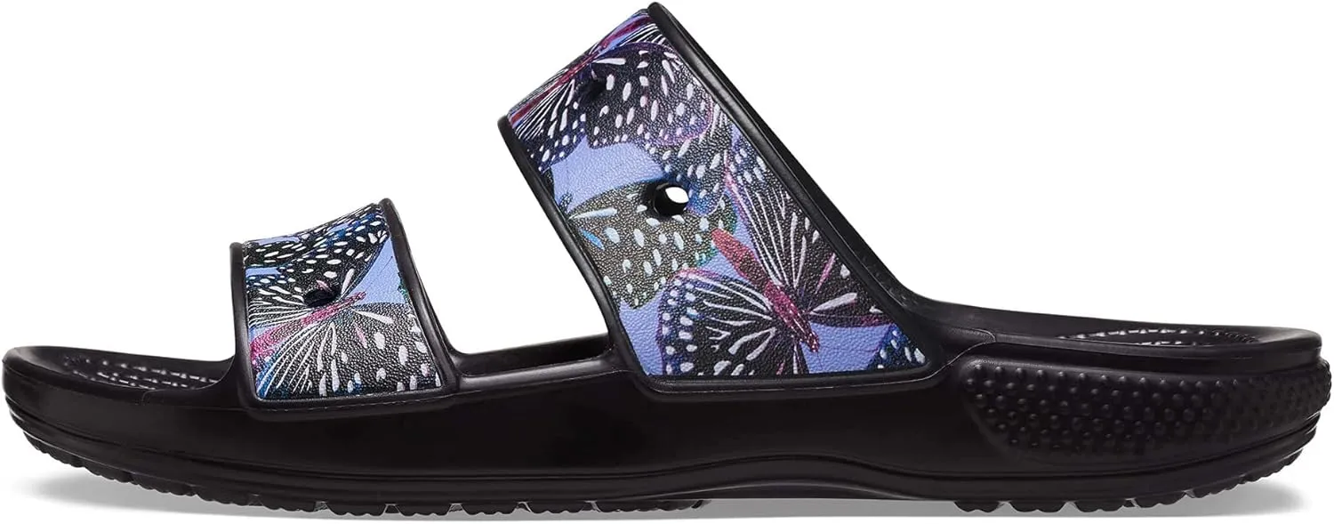 Crocs Unisex Classic Tie Dye Two-Strap Sandals Slide