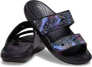 Crocs Unisex Classic Tie Dye Two-Strap Sandals Slide