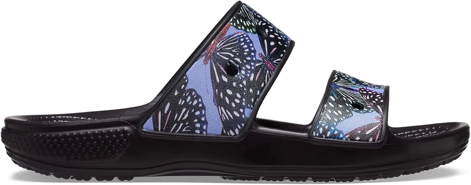 Crocs Unisex Classic Tie Dye Two-Strap Sandals Slide