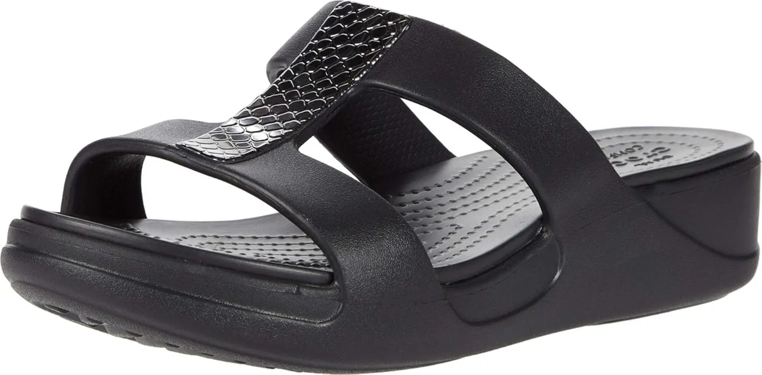 Crocs Women’s Monterey Metallic Slip-On Wedge