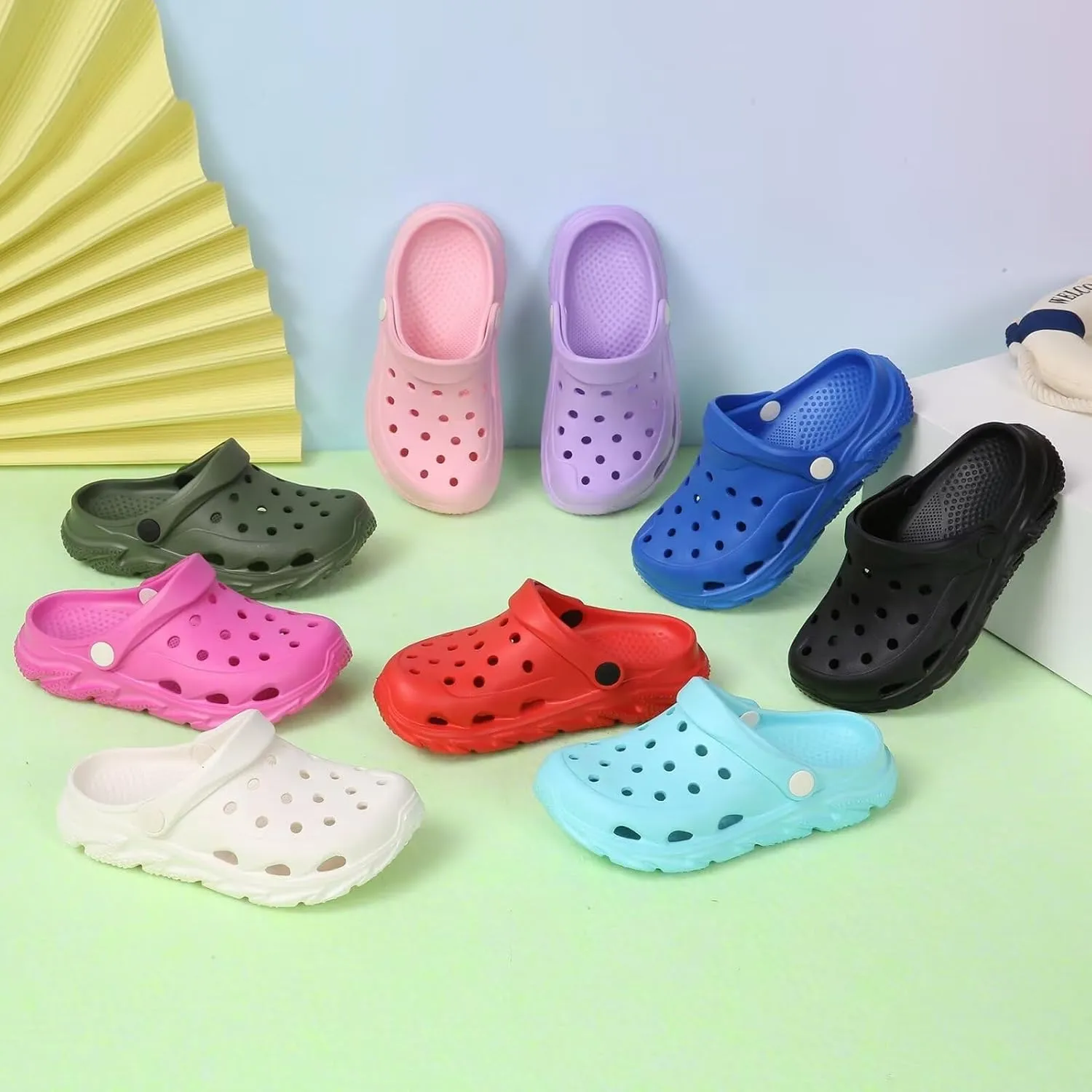 Cubufly Kids Boys Girls Clog Garden Shoes Slip On Slide Sandals Beach Water Shoes for Toddler/Little Kid/Big Kid/Children