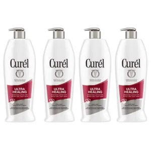 Curel Ultra Healing Intensive Lotion for Extra-Dry, Tight Skin, 20 Ounces (Pack of 4)
