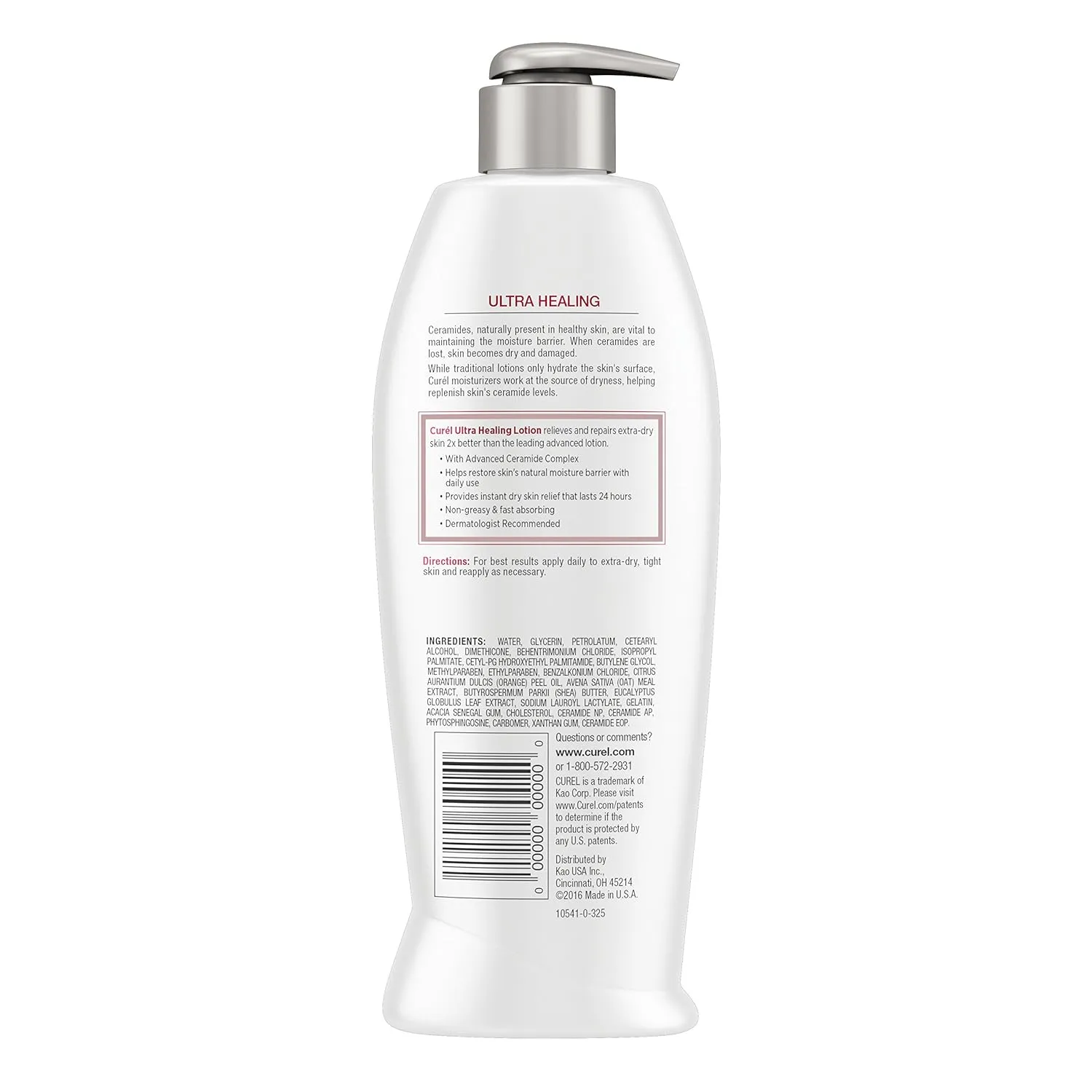 Curel Ultra Healing Intensive Lotion for Extra-Dry, Tight Skin, 20 Ounces (Pack of 4)