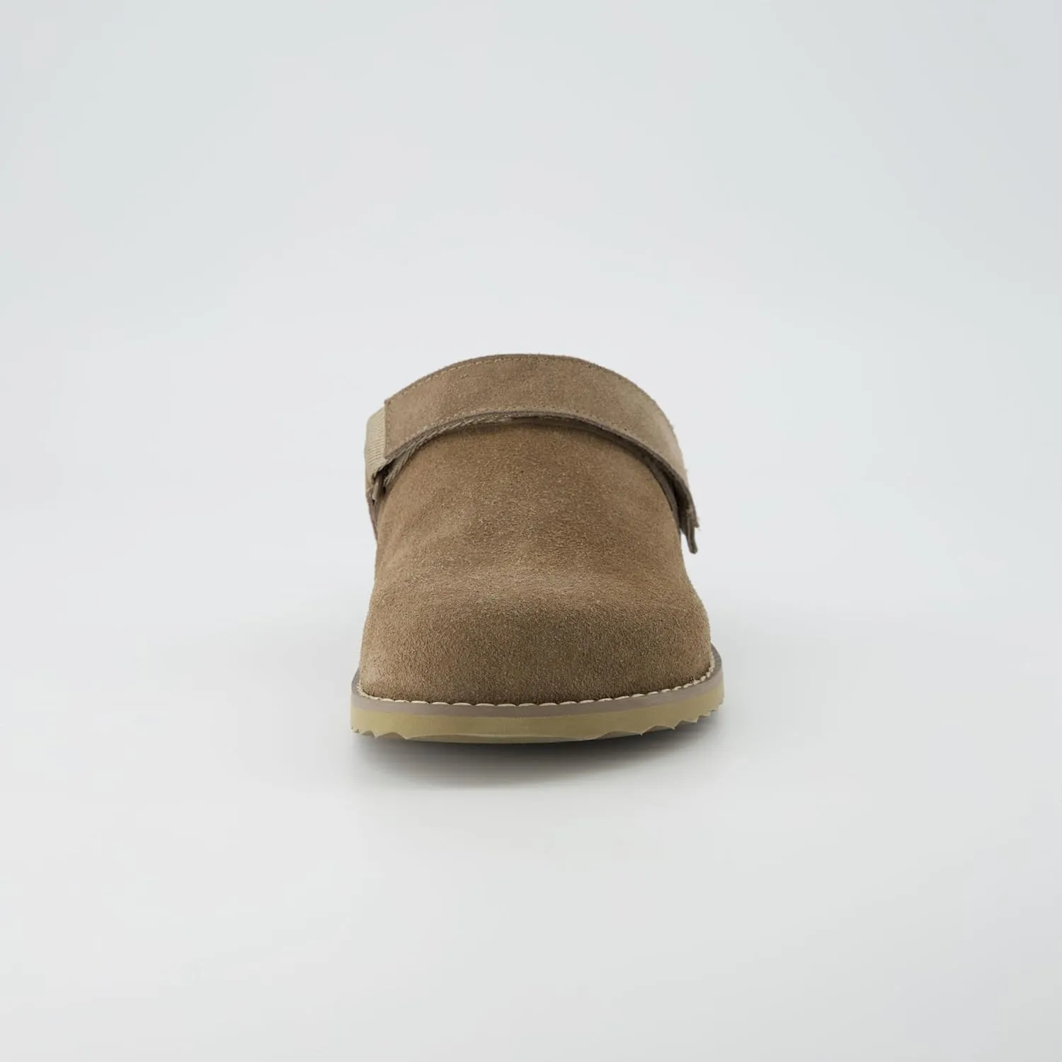CUSHIONAIRE Women's Boulder Genuine Suede Clog with Swivel Strap – Lightweight EVA Sole, Memory Foam Insole, Wide Widths Available