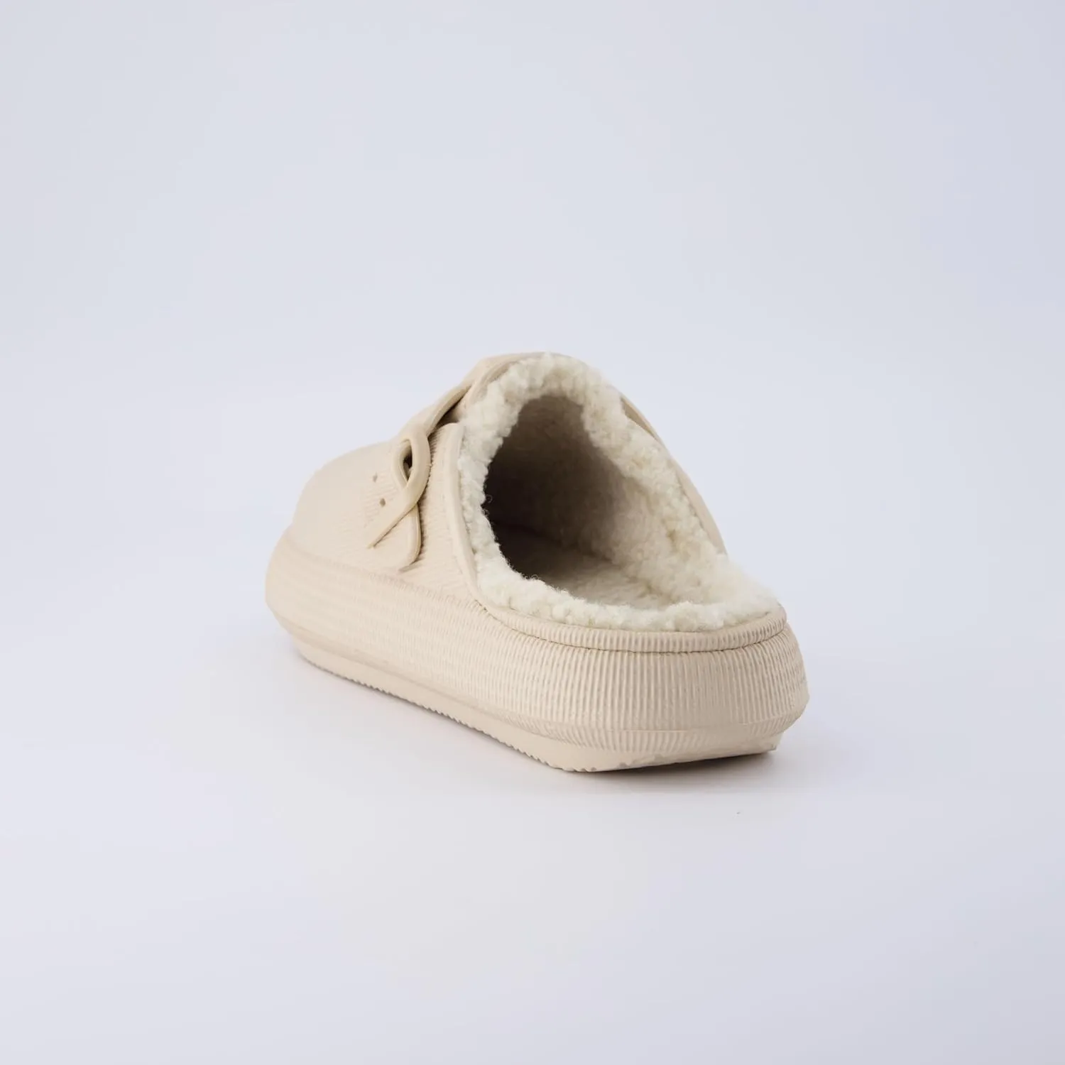 CUSHIONAIRE Women's Fable Recovery Clog with Faux Fur Lining and  Comfort