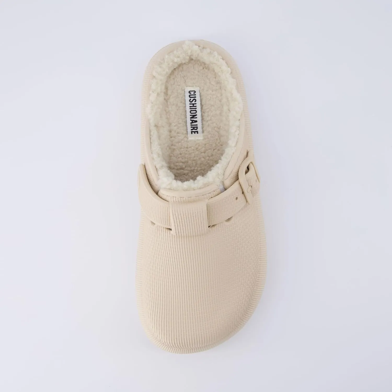 CUSHIONAIRE Women's Fable Recovery Clog with Faux Fur Lining and  Comfort