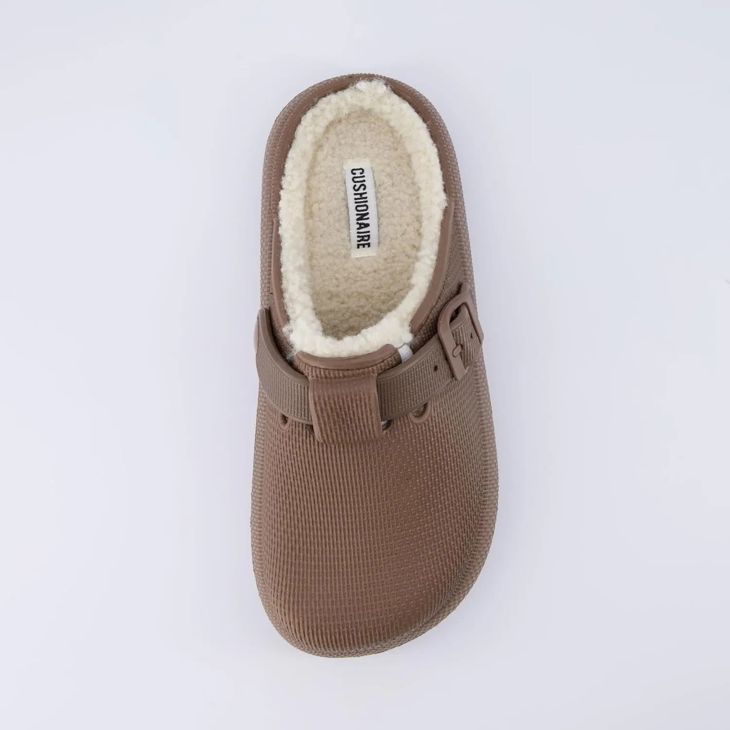 CUSHIONAIRE Women's Fable Recovery Clog with Faux Fur Lining and  Comfort
