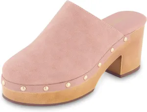 CUSHIONAIRE Women's Gibbons Faux Wood Clog with Memory Foam Padding, Wide Widths Available