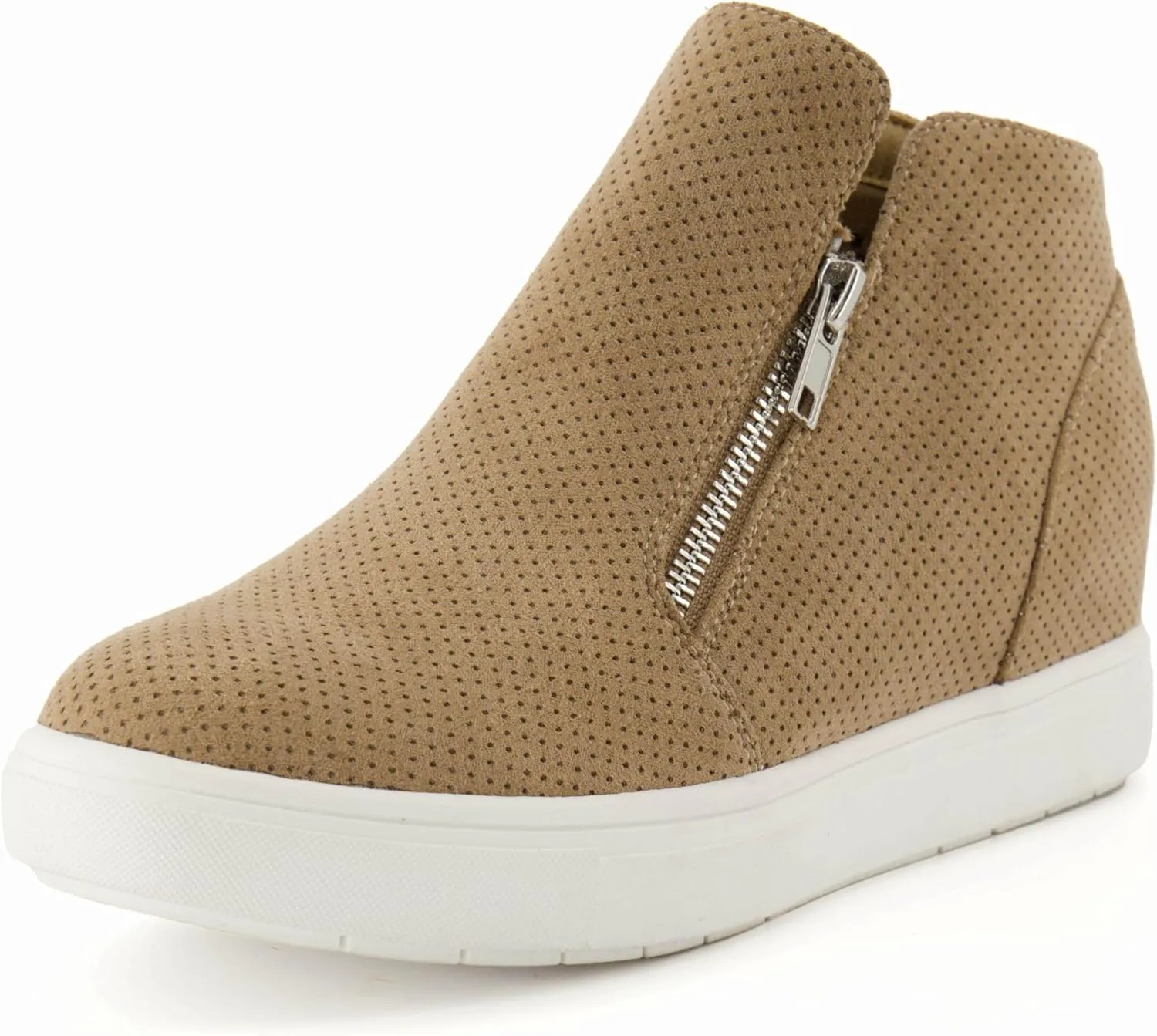 CUSHIONAIRE Women's Hart Hidden Wedge Sneaker  Wide Width Available
