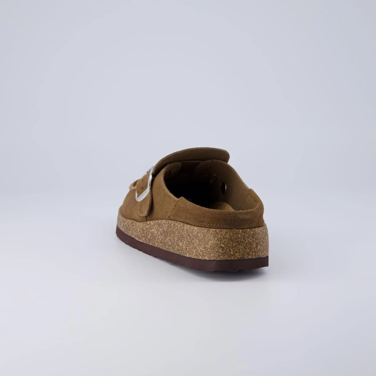 CUSHIONAIRE Women's Hobby Genuine Leather Cork Footbed Clog with  Comfort