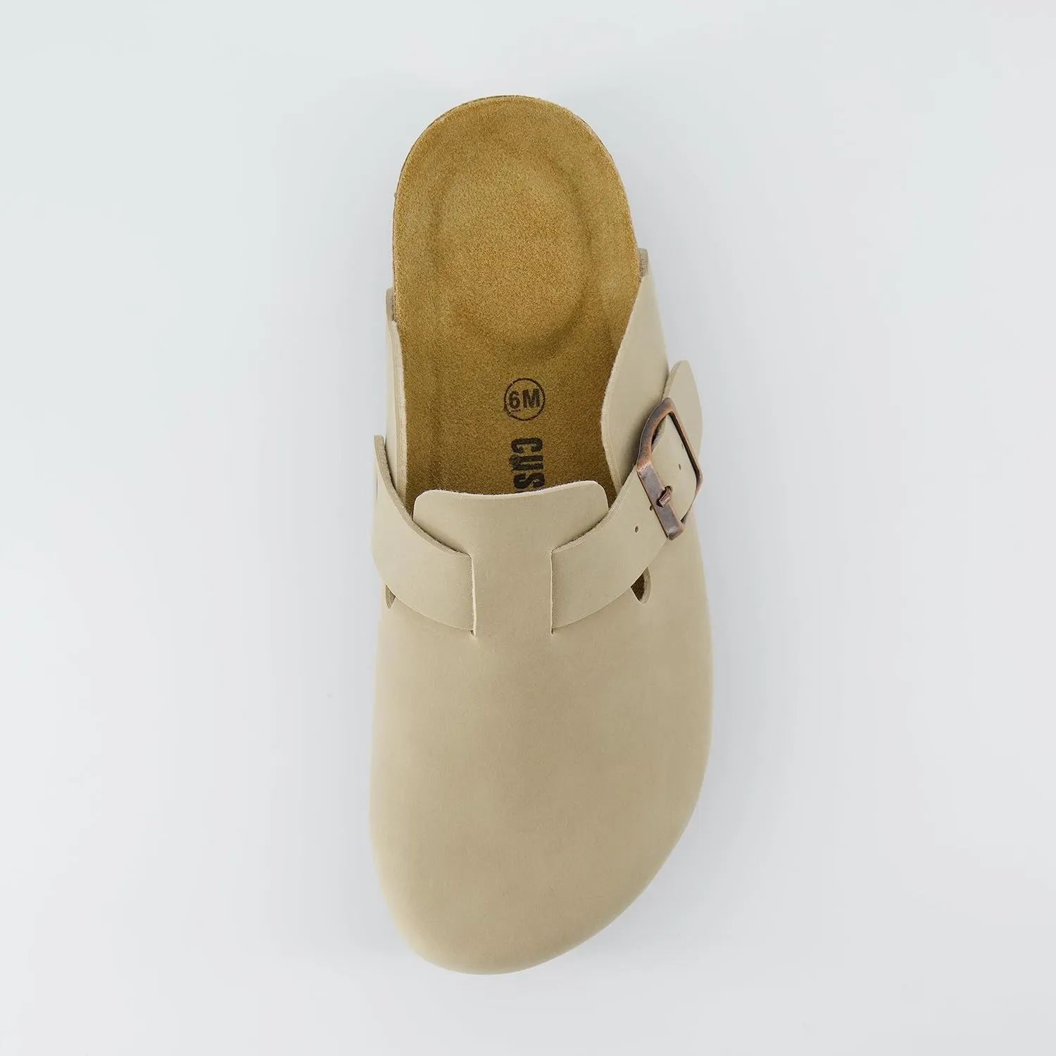 CUSHIONAIRE Women's Loom Cork Footbed Platform Clog – Comfortable Vegan Leather, Arch Support, All-Day Comfort, Wide Widths Available