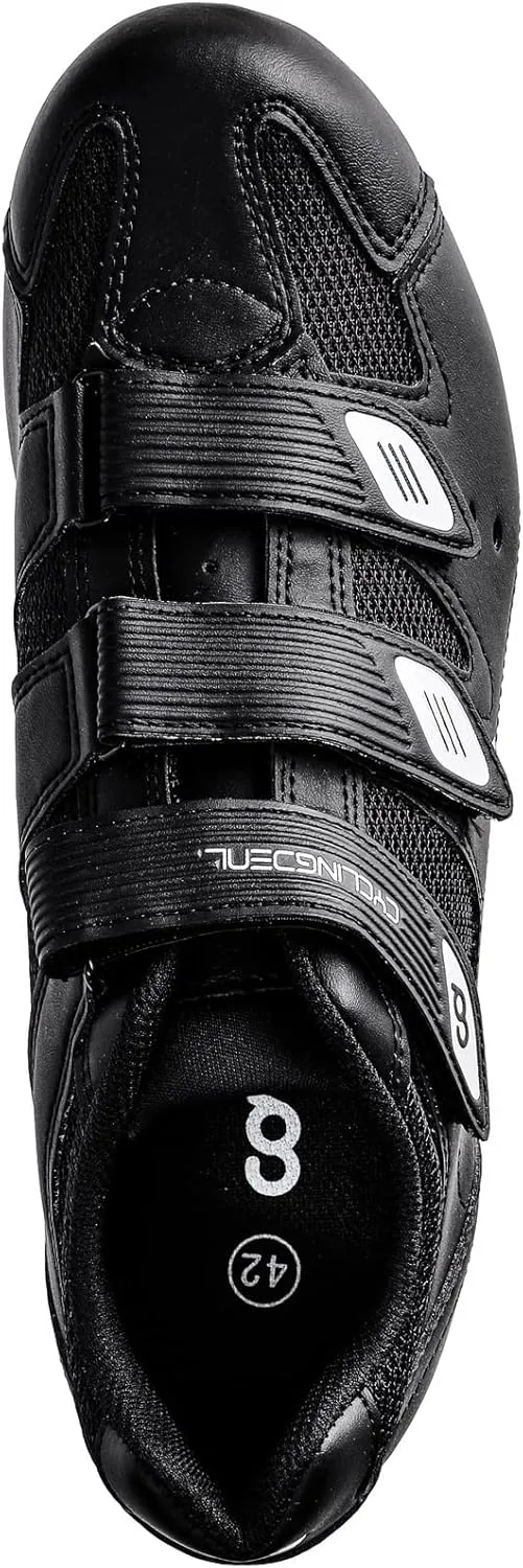 CyclingDeal Mountain Bicycle Bike Men's MTB Cycling Shoes in Black - Compatible with Shimano SPD & CrankBrothers Cleats