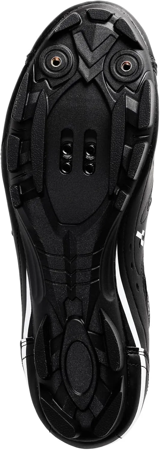 CyclingDeal Mountain Bicycle Bike Men's MTB Cycling Shoes in Black - Compatible with Shimano SPD & CrankBrothers Cleats