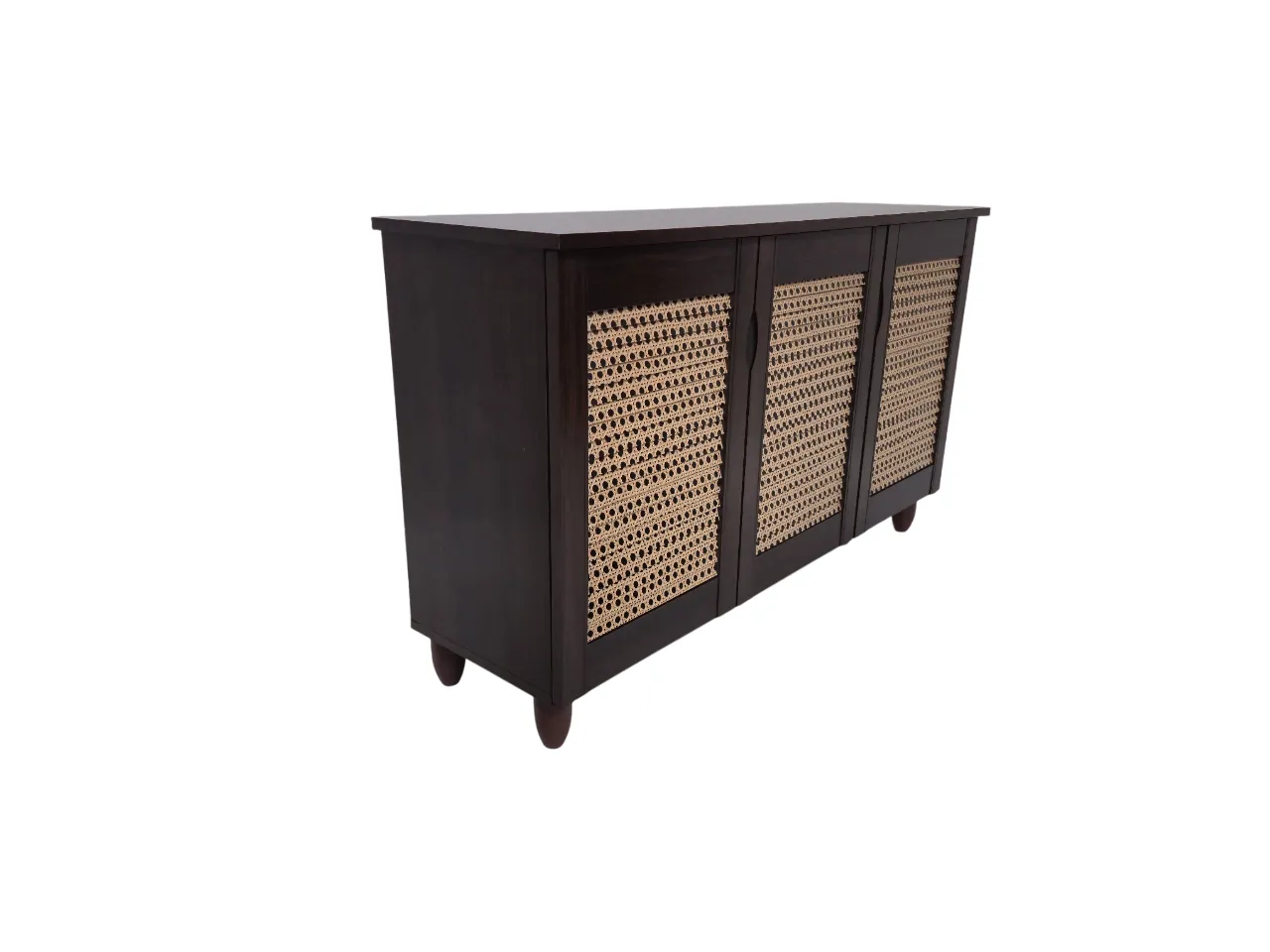 Cyra 3 Door Shoe Rack in Wenge Colour