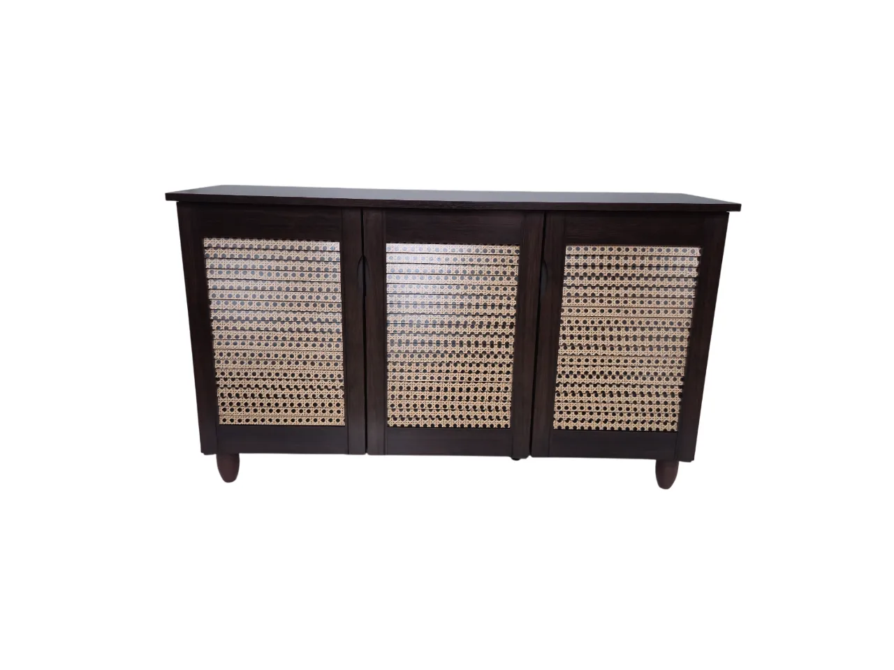 Cyra 3 Door Shoe Rack in Wenge Colour