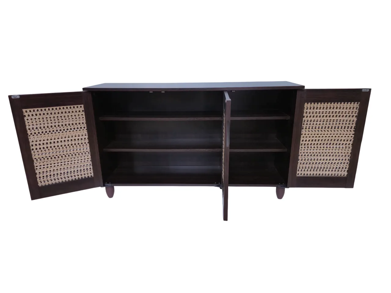 Cyra 3 Door Shoe Rack in Wenge Colour
