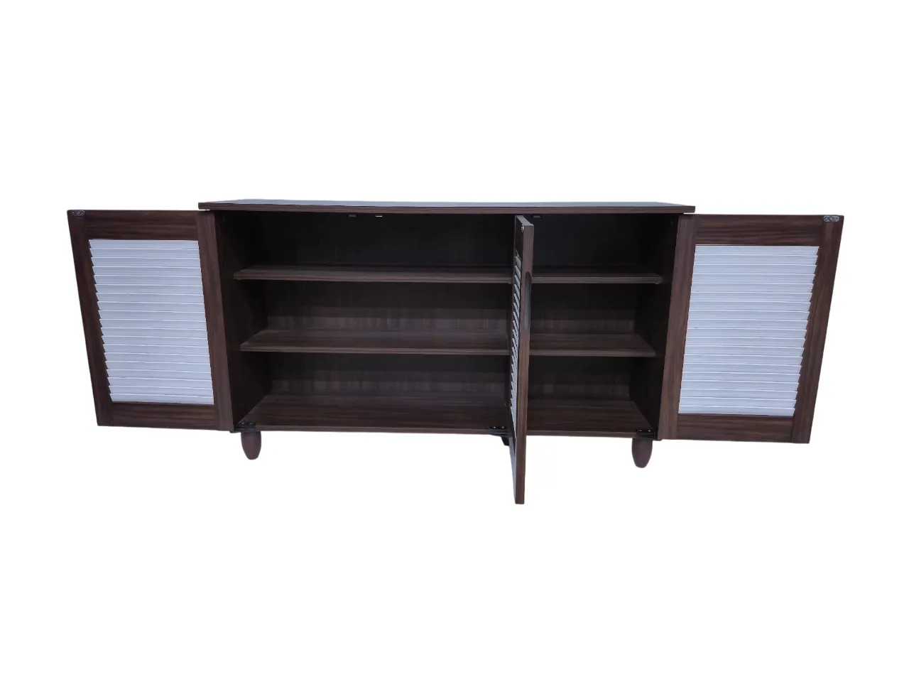 Cyra 3 Door Shoe Rack in White Colour