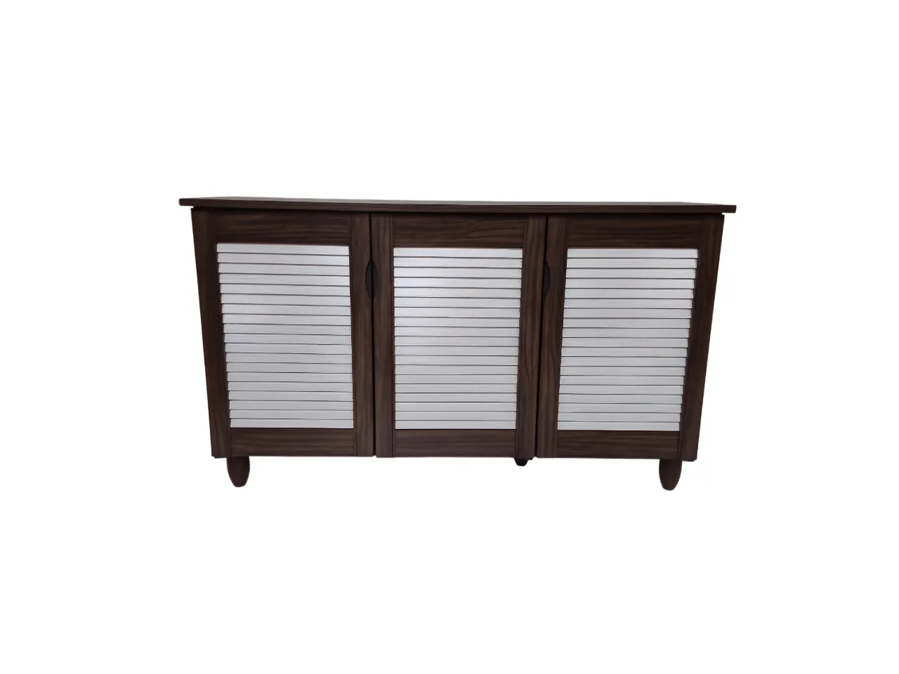 Cyra 3 Door Shoe Rack in White Colour