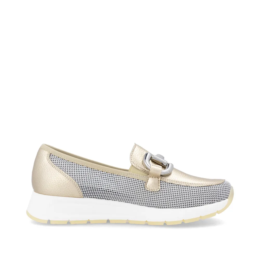 D2G02-90 - Loafer with Buckle Detail - Gold - Remonte