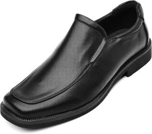 DADAWEN Men's Classic Leather Lined Formal Oxfords Slip on Casual Dress Shoes