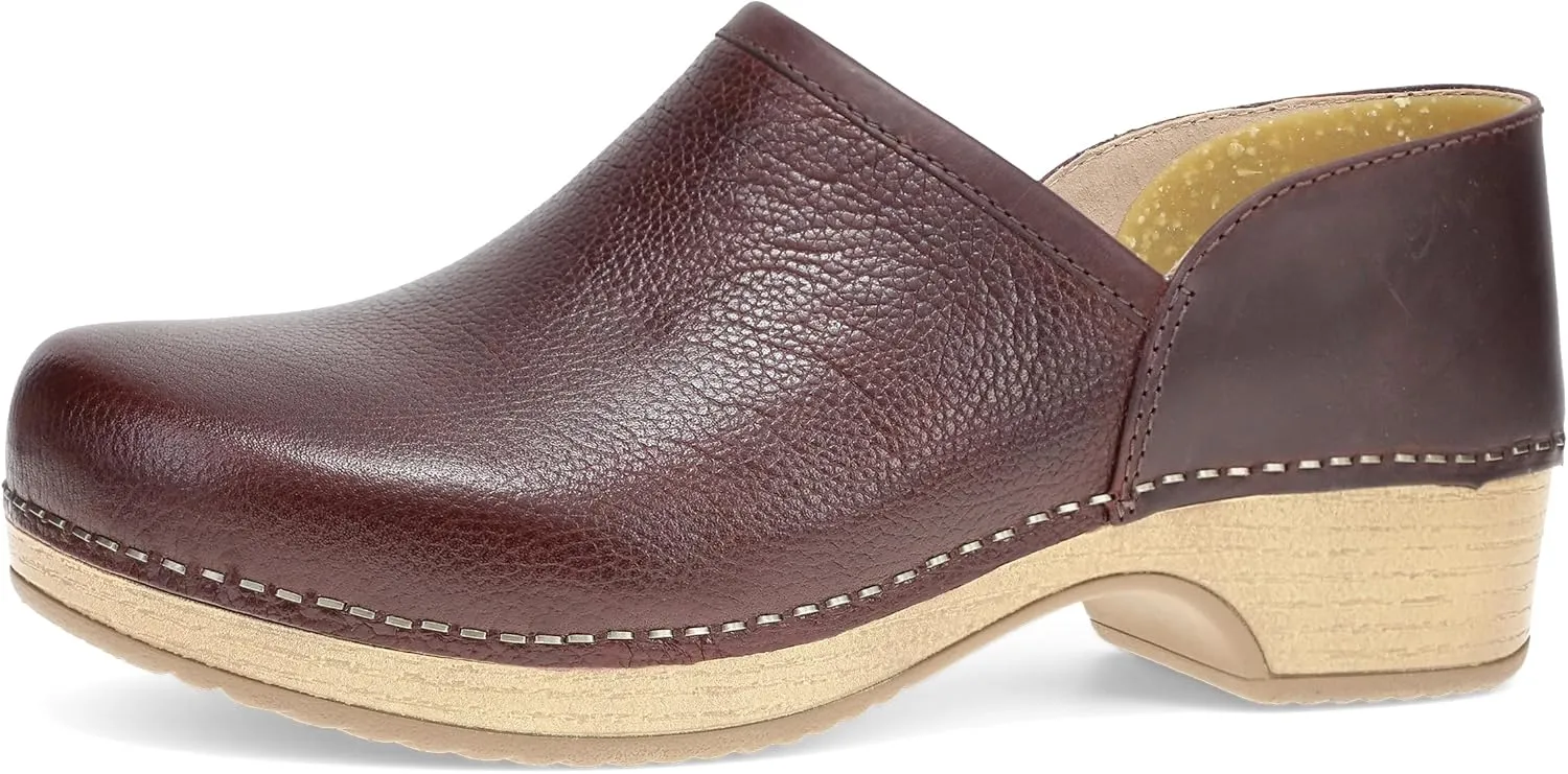 Dansko Brenna Slip On Clogs for Women – Memory Foam and Arch Support for All -Day Comfort and Support – Lightweight EVA Oustole for Long-Lasting Wear