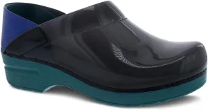 Dansko Professional Translucent Black 7.5-8 M US Slip-On Clogs for Women - Rocker Sole and Arch Support for Comfort - Jelly-Soft, Candy-Colored Shell