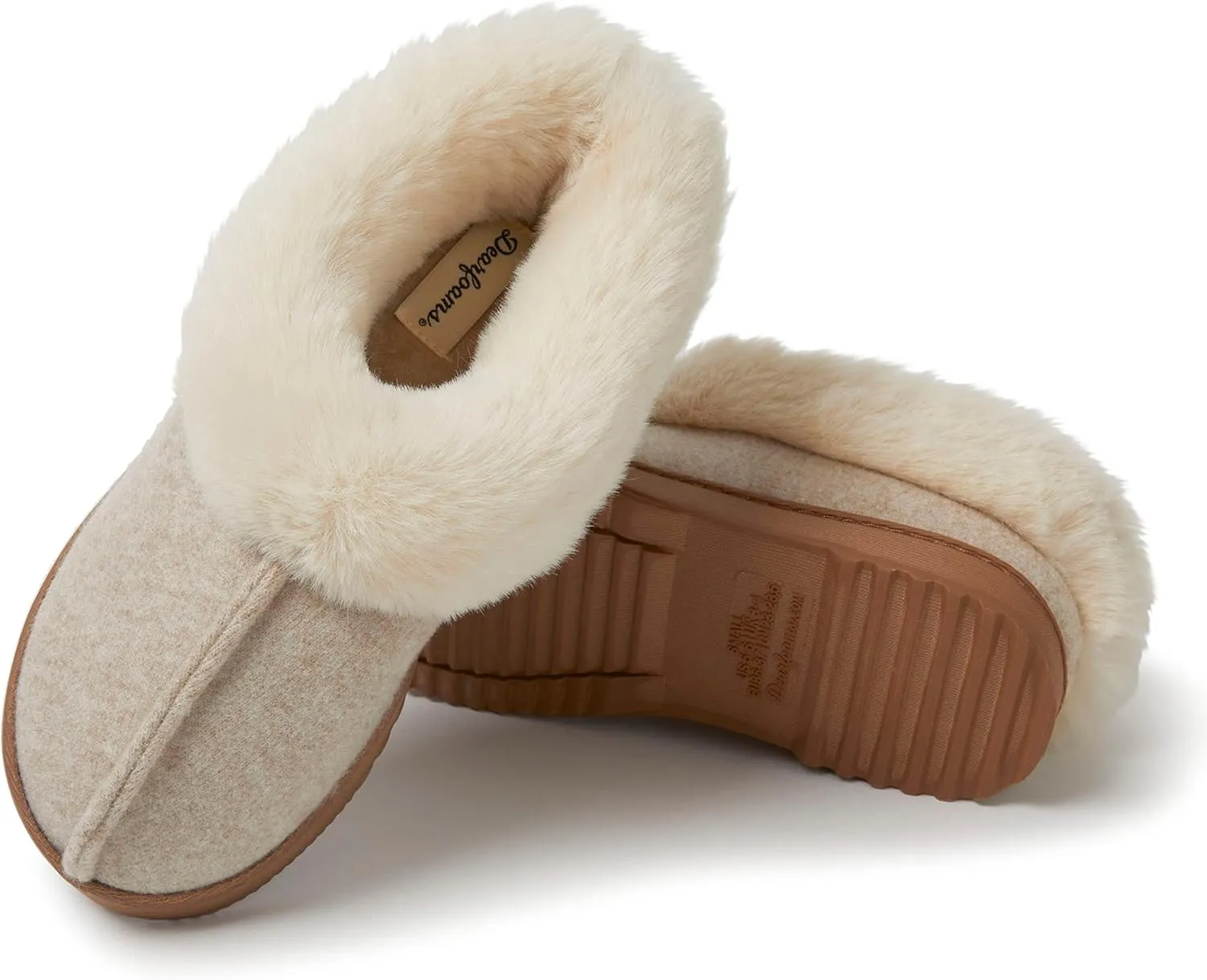 Dearfoams Women's Chloe Soft Knit Clog Slipper