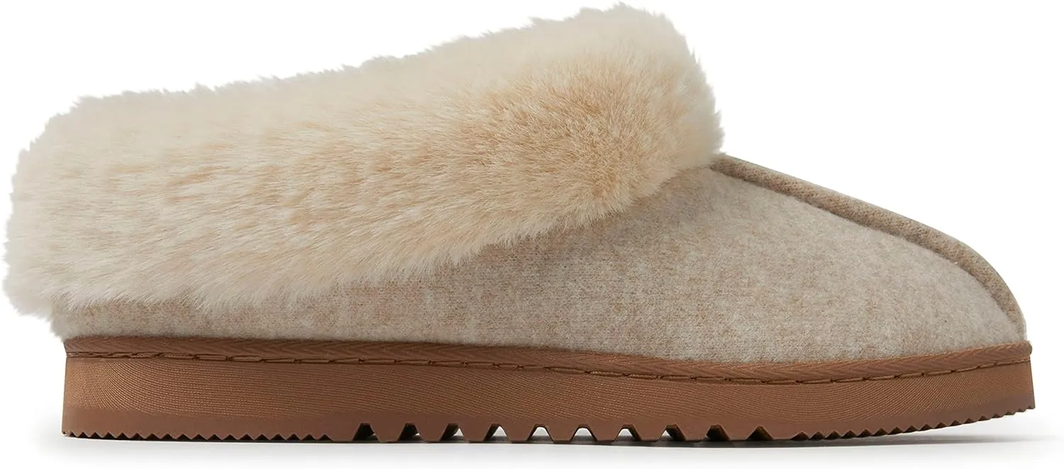 Dearfoams Women's Chloe Soft Knit Clog Slipper