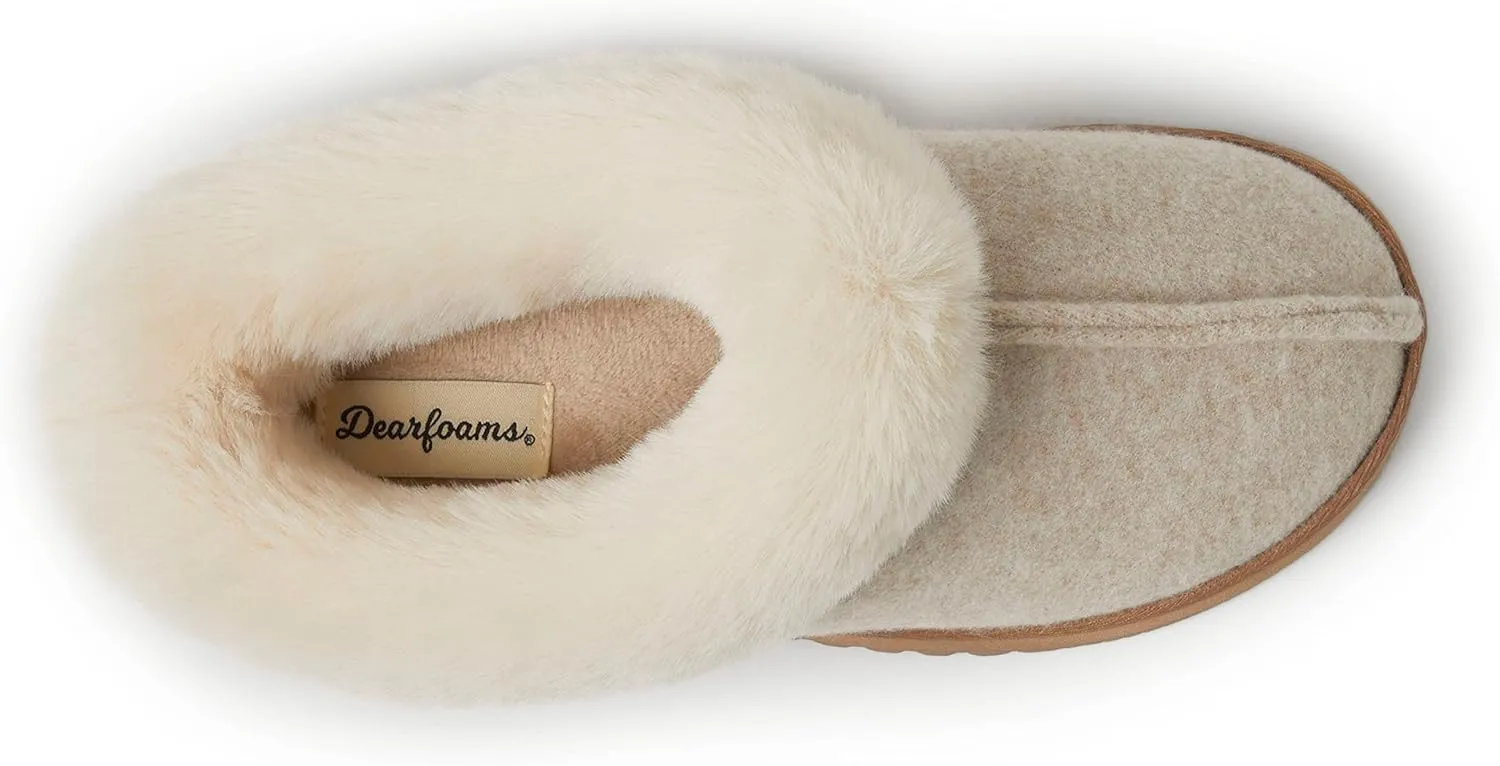 Dearfoams Women's Chloe Soft Knit Clog Slipper