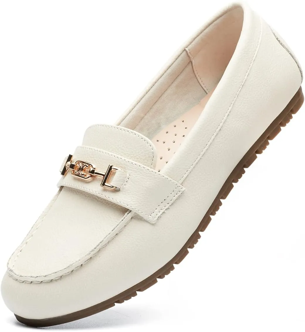 DeYashopin Women's Loafer Shoes Leisure Slip On Work Shoes Comfort Walking Flats