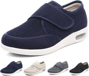 Diabetic Shoes for Women,Adjustable Lightweight Non-Slip Orthopedic Walking Shoes for Elderly Hammertoe Arthritis Swollen Feet