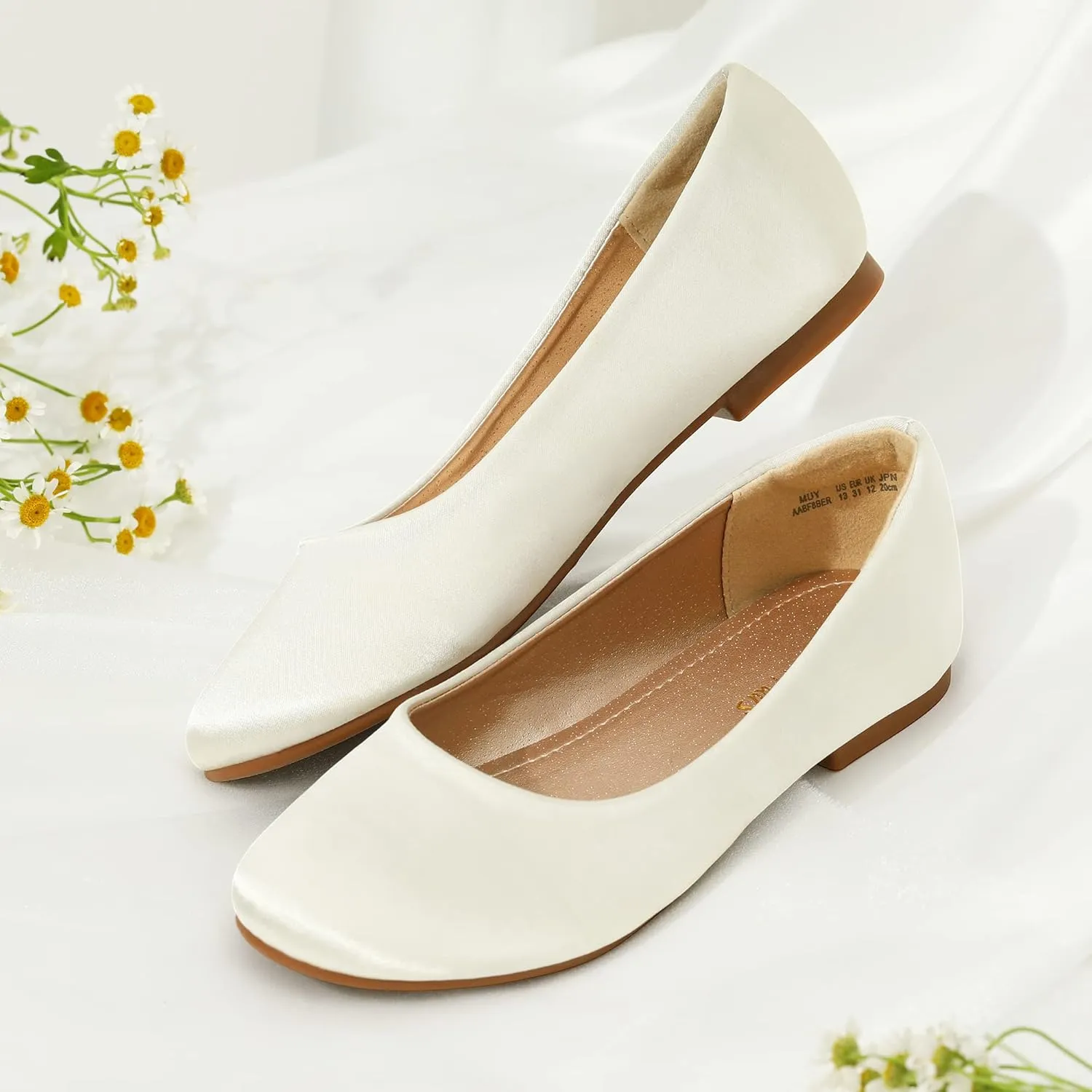 DREAM PAIRS Girls Dress Shoes Slip on Ballerina Flats for Wedding/Party