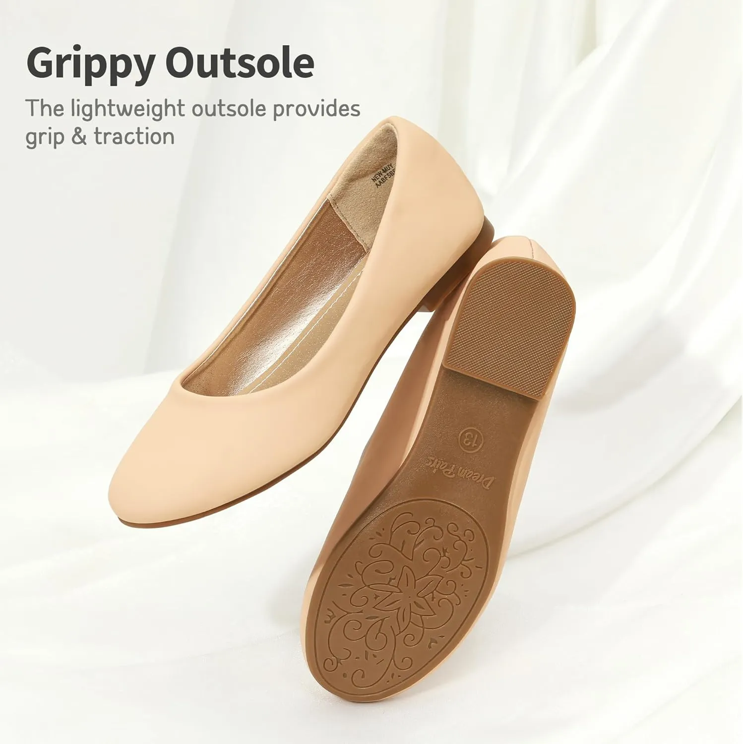 DREAM PAIRS Girls Dress Shoes Slip on Ballerina Flats for Wedding/Party