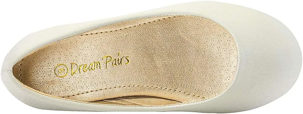 DREAM PAIRS Girls Dress Shoes Slip on Ballerina Flats for Wedding/Party