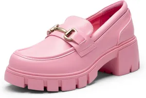 DREAM PAIRS Loafers for Women Platform Chunky Loafers Slip On Casual Shoes