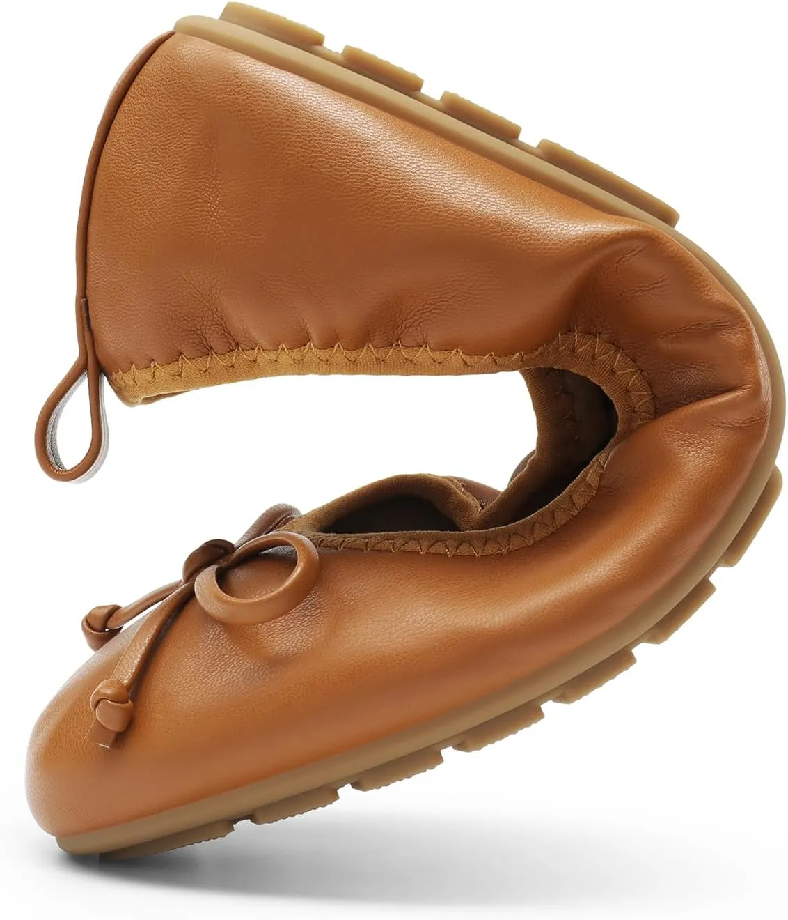 DREAM PAIRS Women's Flats, Foldable Ballet Flats for Women, Bowknot Round Toe Comfort Light Weight Slip-On Dress Shoes