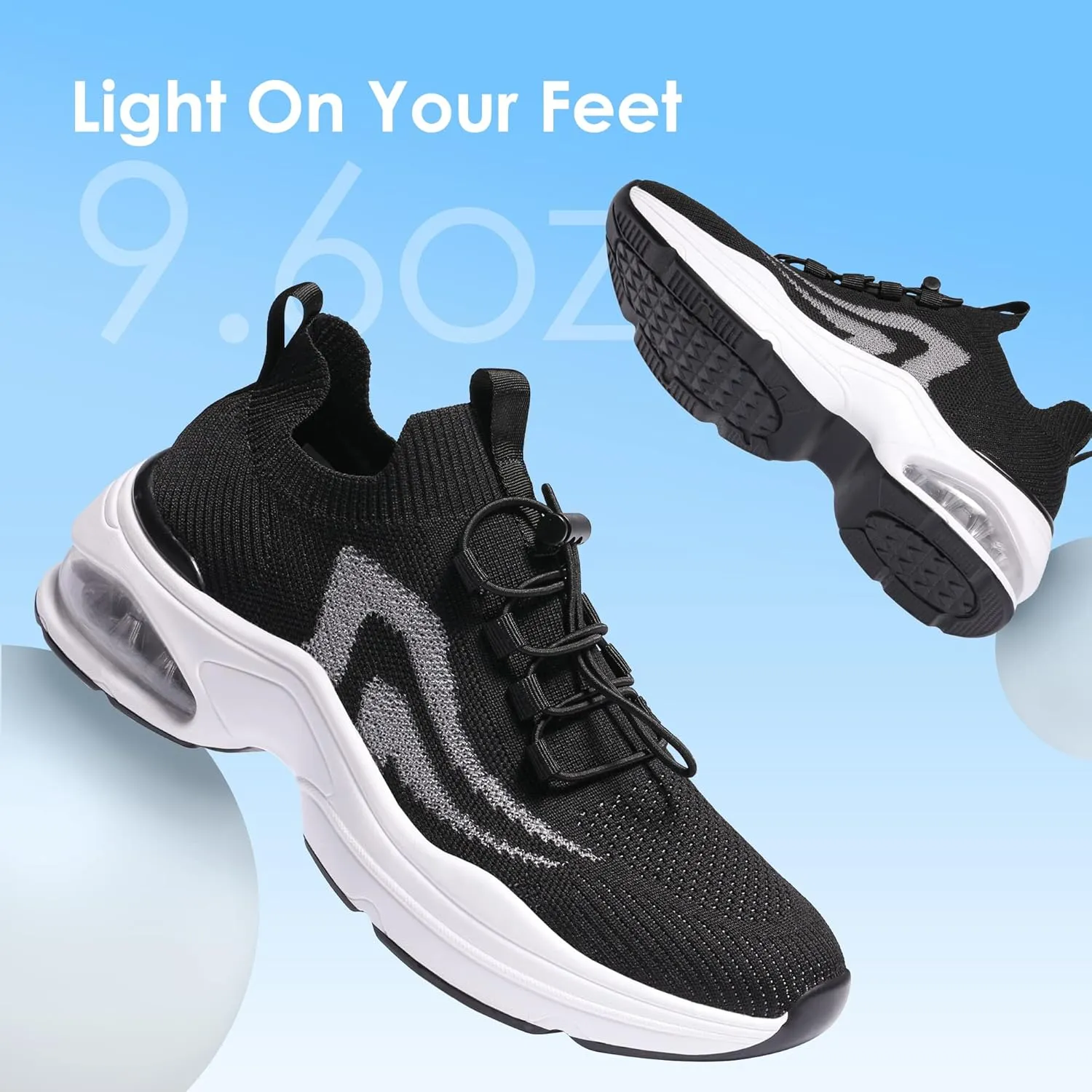 DREAM PAIRS Women's Slip On Walking Sneakers, Air Cushion Tennis Shoes, Slip Resistant Athletic Footwear for Nurse, Casual, Gym Workout