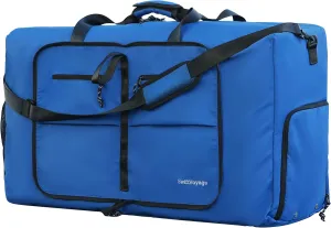 Duffle Bag Foldie Travel Bag Expandable Duffle Bag for Travel Duffle Bag for Men Travel Duffel Bags Mens Travel Bag Canvas Foldable Heavy Duty Large Sports Camping Extra Large Foldable Luggage Bag 100