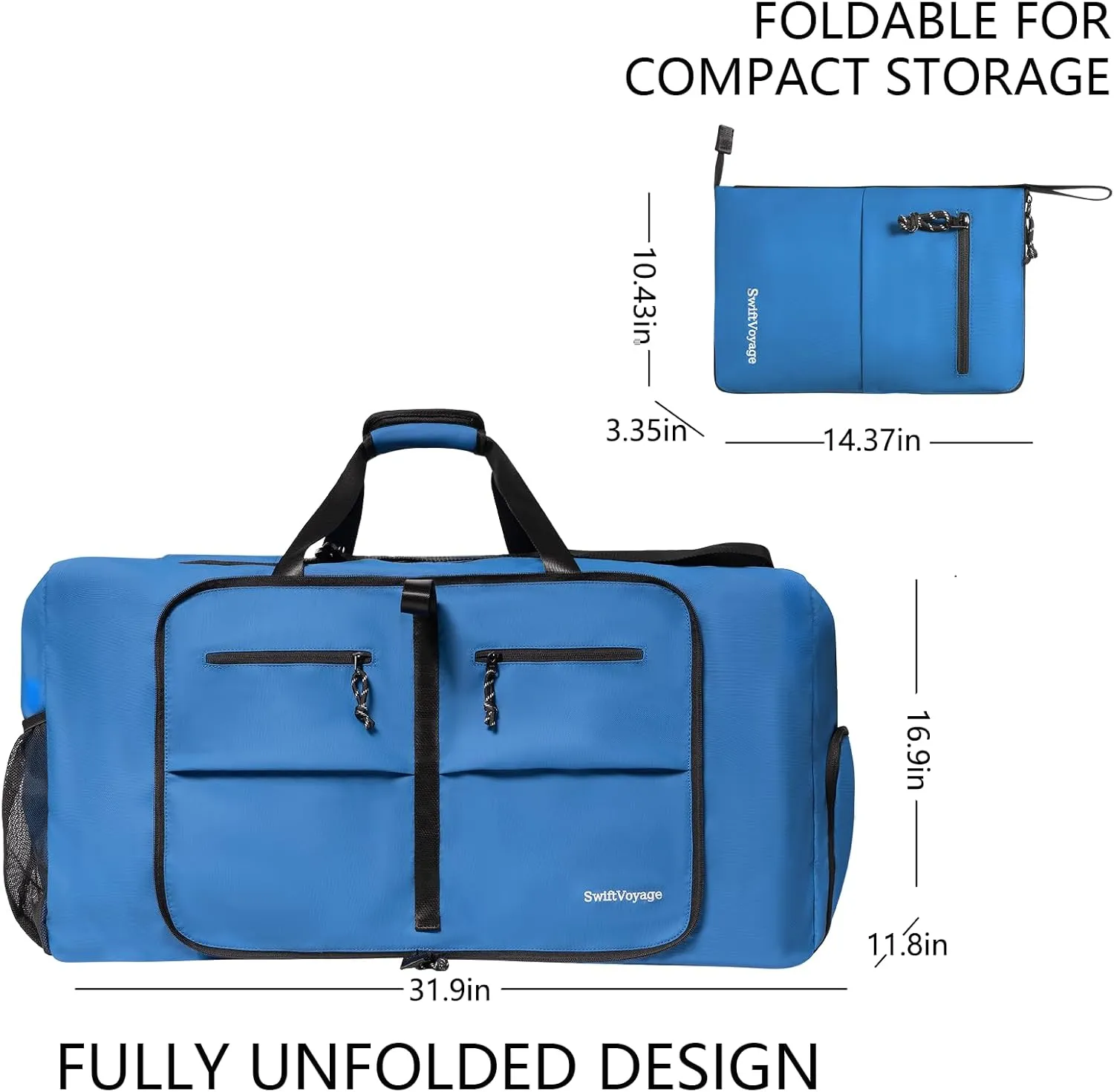Duffle Bag Foldie Travel Bag Expandable Duffle Bag for Travel Duffle Bag for Men Travel Duffel Bags Mens Travel Bag Canvas Foldable Heavy Duty Large Sports Camping Extra Large Foldable Luggage Bag 100