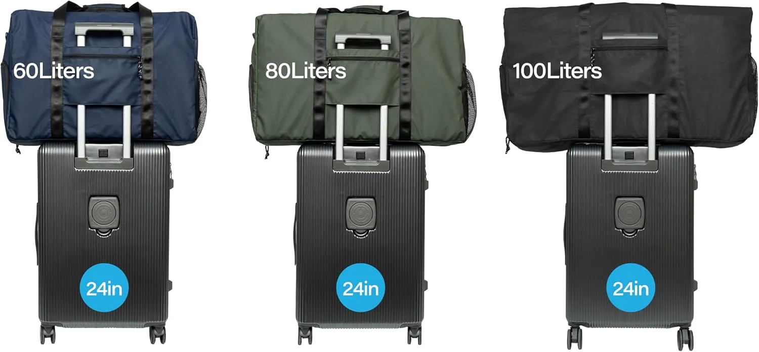 Duffle Bag Foldie Travel Bag Expandable Duffle Bag for Travel Duffle Bag for Men Travel Duffel Bags Mens Travel Bag Canvas Foldable Heavy Duty Large Sports Camping Extra Large Foldable Luggage Bag 100