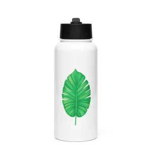 Eco-Friendly Stainless Steel Water Bottle with Leaf Design