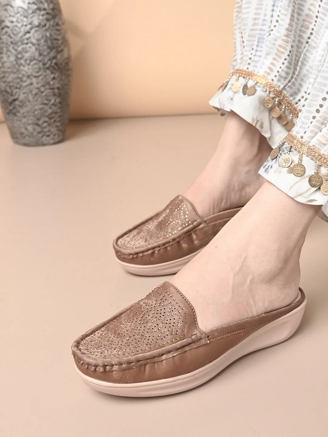 Elegant Slip-On with Cushioned Mules
