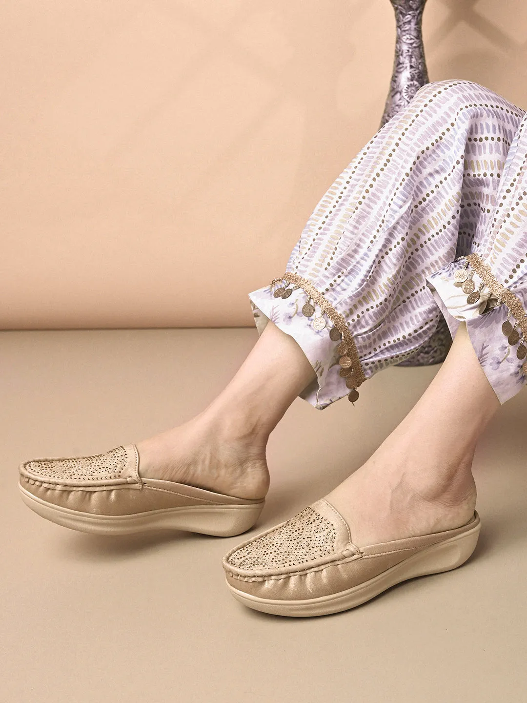 Elegant Slip-On with Cushioned Mules