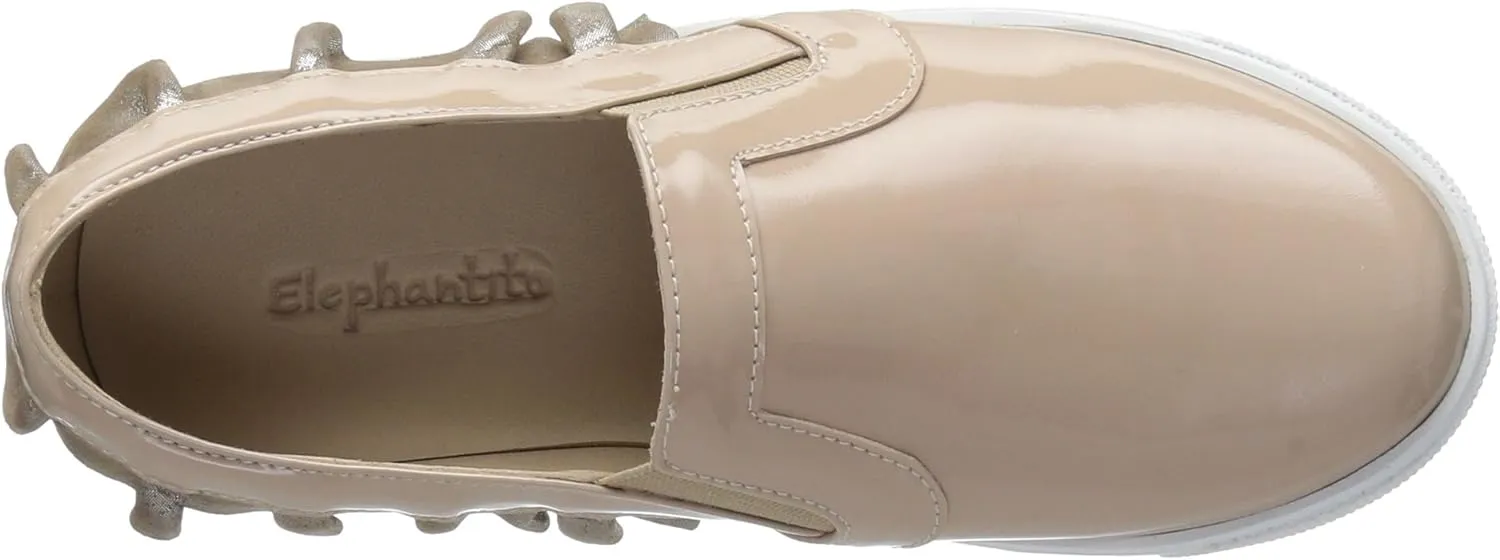 Elephantito Girl's Ruffled Slip-on Sneaker